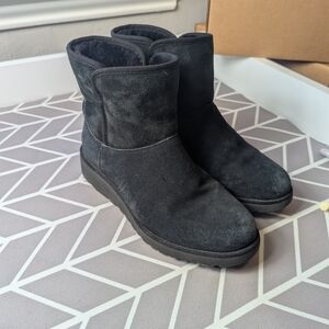 Ugg Black Suede Ankle Boots